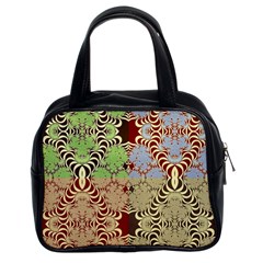 Multicolor Fractal Background Classic Handbags (2 Sides) by Amaryn4rt