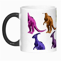 Multicolor Dinosaur Background Morph Mugs by Amaryn4rt