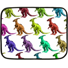 Multicolor Dinosaur Background Fleece Blanket (mini) by Amaryn4rt