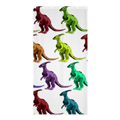 Multicolor Dinosaur Background Shower Curtain 36  X 72  (stall)  by Amaryn4rt