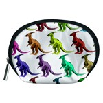 Multicolor Dinosaur Background Accessory Pouches (Medium)  Front