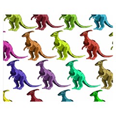 Multicolor Dinosaur Background Double Sided Flano Blanket (medium)  by Amaryn4rt