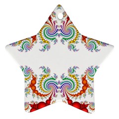 Fractal Kaleidoscope Of A Dragon Head Star Ornament (two Sides) by Amaryn4rt