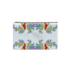 Fractal Kaleidoscope Of A Dragon Head Cosmetic Bag (small)  by Amaryn4rt