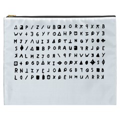 Zodiac Killer  Cosmetic Bag (xxxl)  by Valentinaart