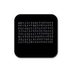 Zodiac Killer  Rubber Square Coaster (4 Pack)  by Valentinaart