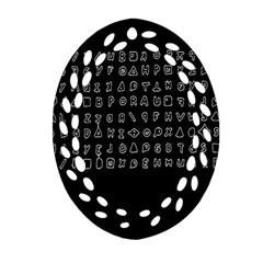 Zodiac Killer  Oval Filigree Ornament (two Sides) by Valentinaart