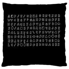 Zodiac Killer  Large Flano Cushion Case (two Sides) by Valentinaart