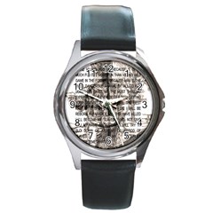 Zodiac Killer  Round Metal Watch by Valentinaart