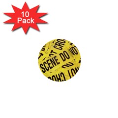 Crime Scene 1  Mini Buttons (10 Pack)  by Valentinaart