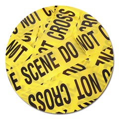 Crime Scene Magnet 5  (round) by Valentinaart