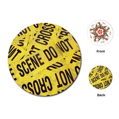 Crime Scene Playing Cards (round)  by Valentinaart