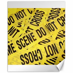 Crime Scene Canvas 16  X 20   by Valentinaart