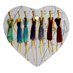 Fashion Sketch  Ornament (heart) by Valentinaart