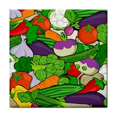 Vegetables  Tile Coasters by Valentinaart