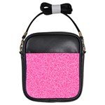 Pink pattern Girls Sling Bags Front