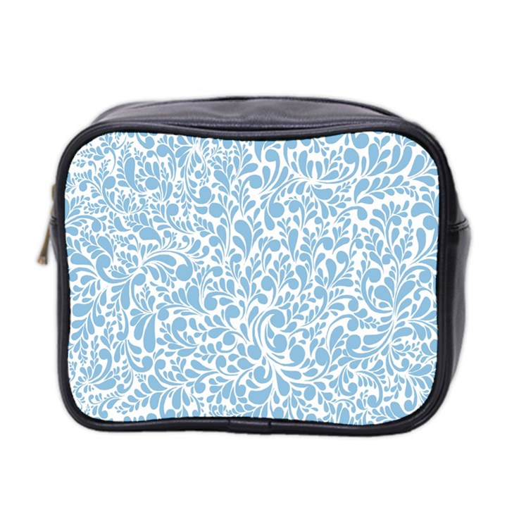 Blue pattern Mini Toiletries Bag 2-Side