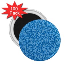 Blue Pattern 2 25  Magnets (100 Pack)  by Valentinaart