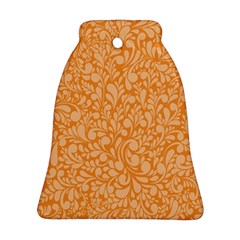 Orange Pattern Bell Ornament (two Sides) by Valentinaart