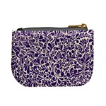 Purple pattern Mini Coin Purses Back