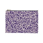 Purple pattern Cosmetic Bag (Large)  Front