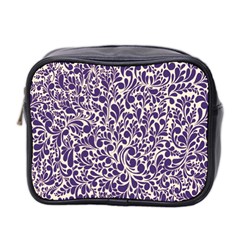 Purple Pattern Mini Toiletries Bag 2-side