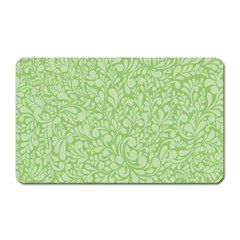 Green Pattern Magnet (rectangular) by Valentinaart