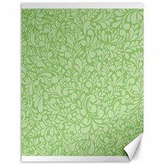 Green Pattern Canvas 12  X 16   by Valentinaart