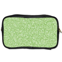 Green Pattern Toiletries Bags 2-side by Valentinaart