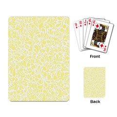 Yellow Pattern Playing Card by Valentinaart