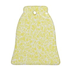 Yellow Pattern Bell Ornament (two Sides) by Valentinaart