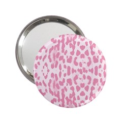 Leopard Pink Pattern 2 25  Handbag Mirrors by Valentinaart