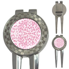 Leopard Pink Pattern 3-in-1 Golf Divots by Valentinaart