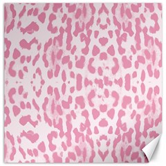 Leopard Pink Pattern Canvas 20  X 20   by Valentinaart