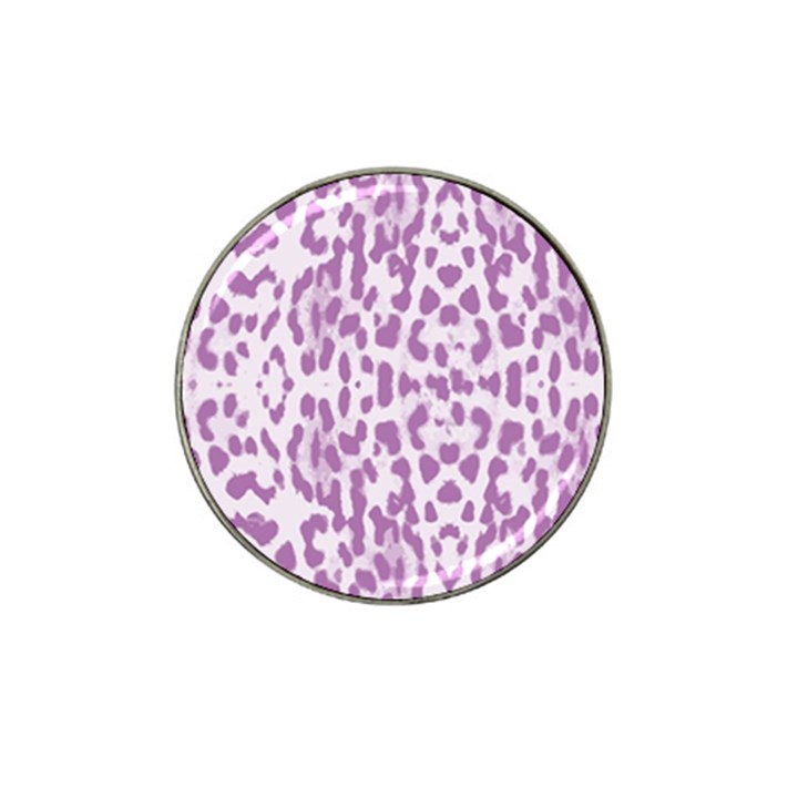 Purple leopard pattern Hat Clip Ball Marker (10 pack)