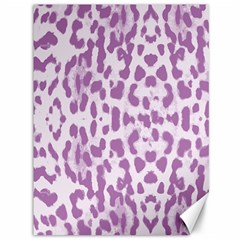 Purple Leopard Pattern Canvas 36  X 48   by Valentinaart