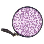 Purple leopard pattern Classic 20-CD Wallets Front