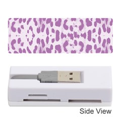 Purple Leopard Pattern Memory Card Reader (stick)  by Valentinaart