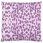 Purple leopard pattern Large Flano Cushion Case (One Side) Front