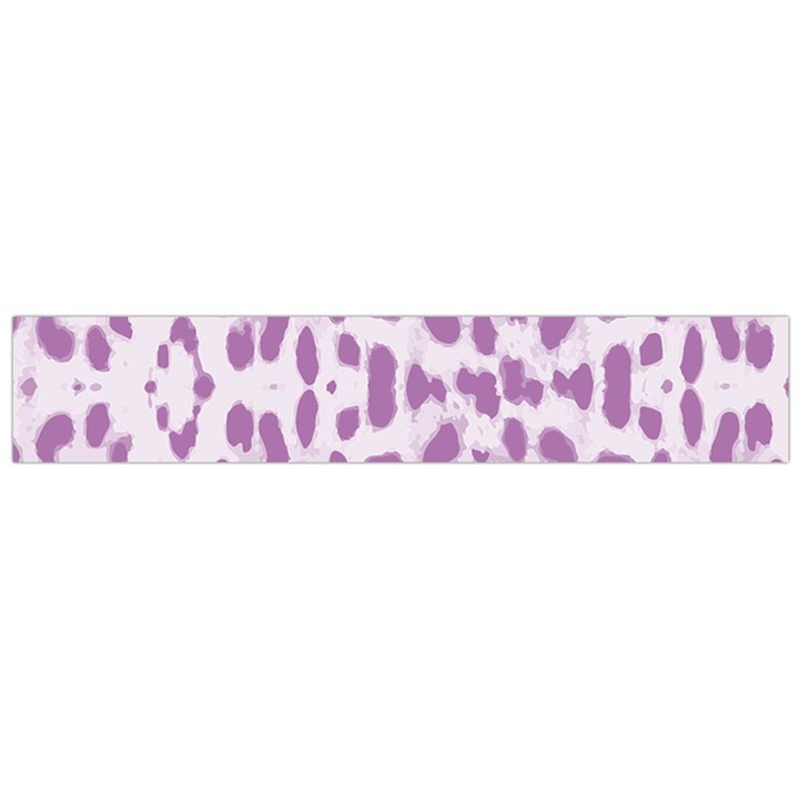 Purple leopard pattern Flano Scarf (Large)