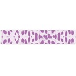 Purple leopard pattern Flano Scarf (Large) Back