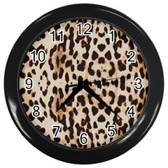 Leopard pattern Wall Clocks (Black)