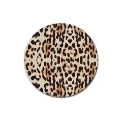 Leopard pattern Magnet 3  (Round)