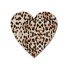 Leopard pattern Heart Magnet