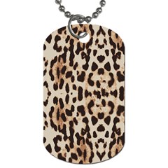 Leopard pattern Dog Tag (Two Sides)