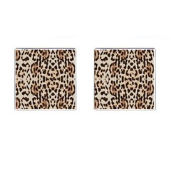 Leopard Pattern Cufflinks (square)