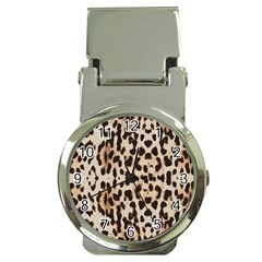 Leopard pattern Money Clip Watches