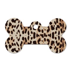 Leopard pattern Dog Tag Bone (Two Sides)