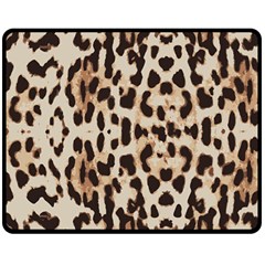 Leopard pattern Fleece Blanket (Medium) 