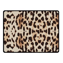 Leopard pattern Fleece Blanket (Small)